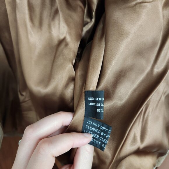 Vintage American Leather Genuine Leather Fringed Cropped Jacket - Picture 8 of 13